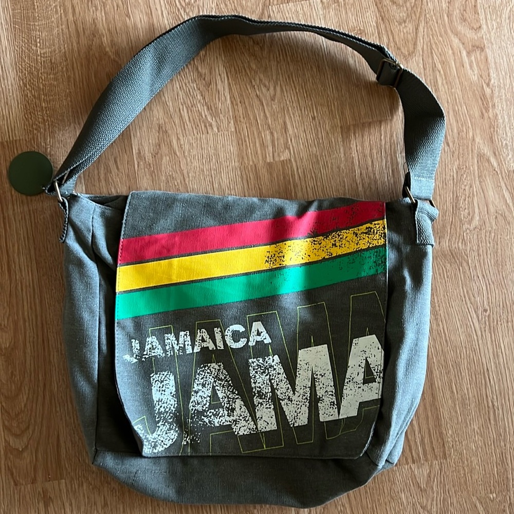 New without tags. Cross body messenger bag. Jamaica print.